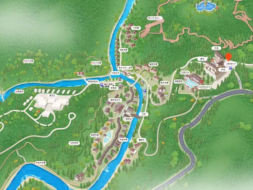 江宁结合景区手绘地图智慧导览和720全景技术，可以让景区更加“动”起来，为游客提供更加身临其境的导览体验。